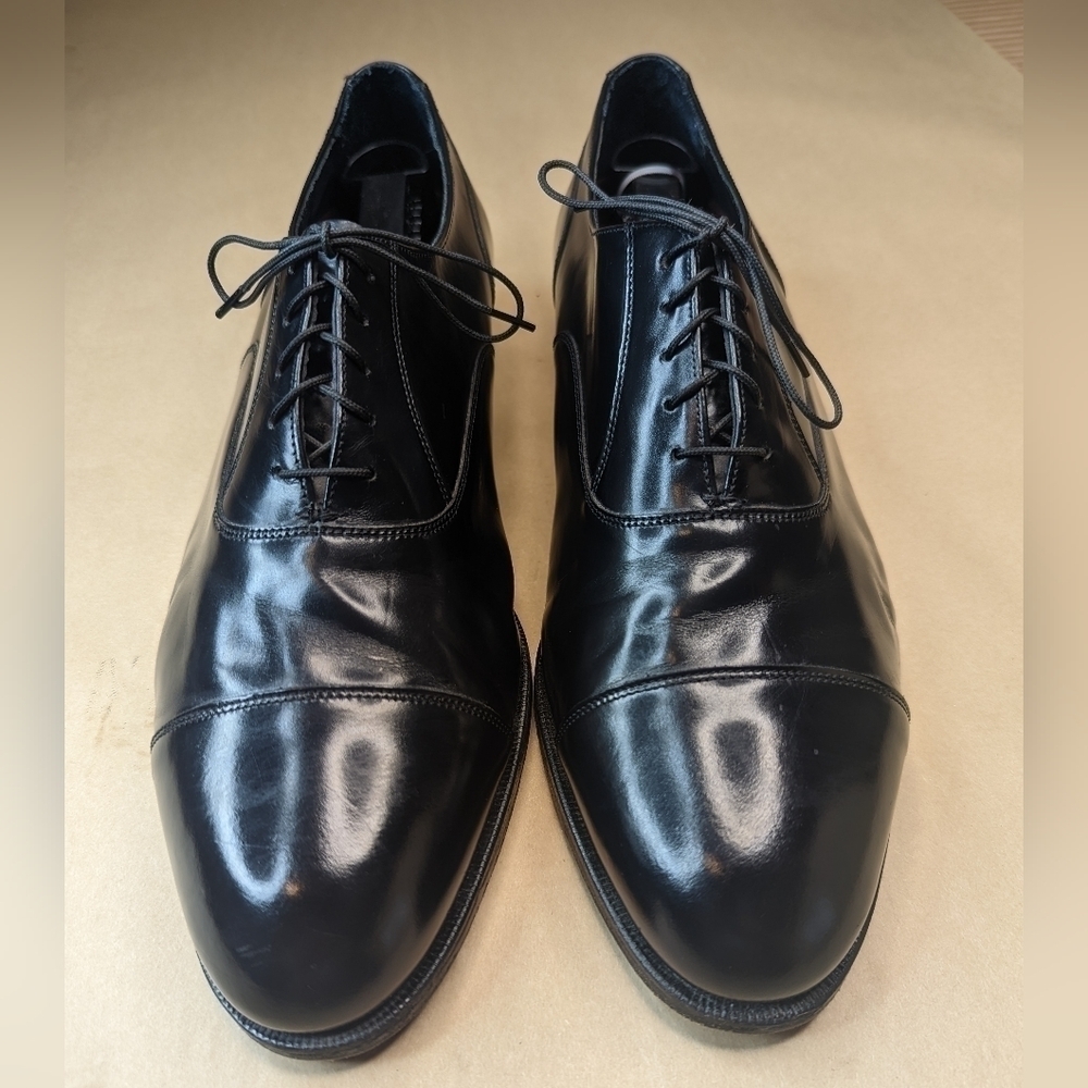 Florsheim "Albany St" Classic Black leather Cap toe Oxford 20363 men's sz 11.5E